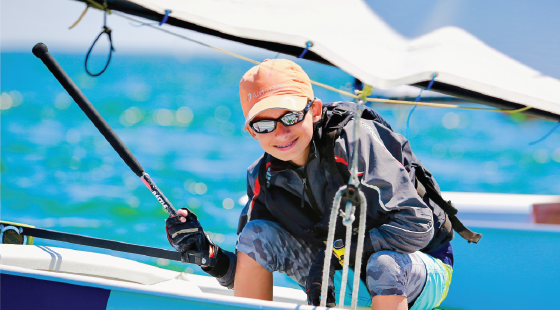 sail racing, opti, youth sailor