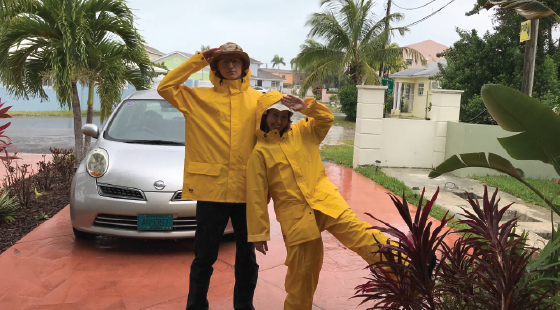 rain, foul weather gear, bahamas