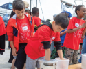 How long can they keep their bare hand in the ice water? Photo credit to Billy Black. whale blubber, marine science