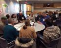 The conference room at the Coastal and Marine Spatial Planning workshop. Unfortunately protecting the ocean does require being indoors occasionally, luckily so does January in New England! Coastal and Marine Spatial Planning workshop