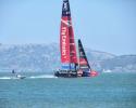 The vantage point of racing from Marina Green. Emirates racing
