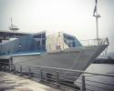 The Hornblower Hybrid, host of The Atlantic Cups speaking events in New York, Water Week NYC and Living on the Edge. Hornblower Hybrid, hybrid boat