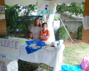 The green team educated sailors and parents about the Clean Regatta initiatives at the event. Green Team