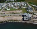 The view from above: in Matunuck, the waves creep ever closer to buildings. Photo credit: RI Sea Grant Matunuck, Ocean Mist, Erosion