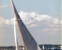 Sandra and Sheldon's boat Osprey; a Herreshoff S-class built by his grandfather for his father and uncle in 1934 and restored by the International Yacht Restoration School in Newport, RI in 1995. Osprey, Herreshoff S-class, Sheldon and Sandra Whitehouse, IYRS