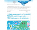 An example of a public comment about ocean planning prepared by a visitor to the Wildlife Conservation Society's New York Aquarium that was submitted to the Mid-Atlantic Regional Planning Body. Photo credit to Rebecca Kusa, WCS. ocean planning, kids, wildlife protection