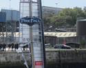 Team China after a rough day of practice in Plymouth. Despite destroying about 70% of their wing, it was repaired and they were out sailing the next day. China Breakdown
