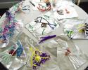 At Sachem's Head Yacht Club in Guilford, CT, on a no-wind day this summer, the "SeaSquirts" class for 6-7 year old sailors created their own plankton using pipe cleaners buttons, toothpicks, clay, tape, yarn and ribbon. ocean lesson plans, kids environmental lesson plans, teaching about ocean